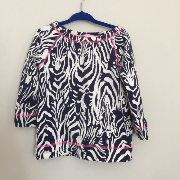 Lilly Pulitzer Other - Lilly Pulitzer Girls Zebra Print Sweatshirt